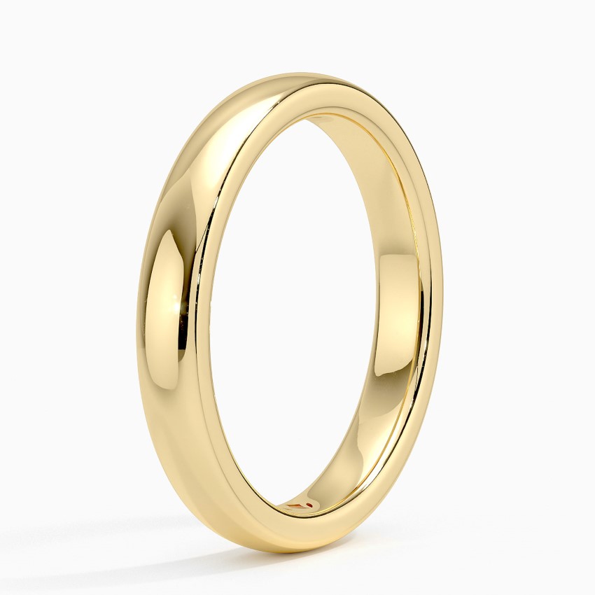 3mm Comfort Fit Wedding Ring in 14K Yellow Gold