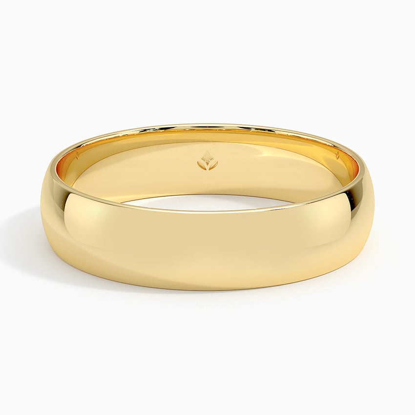 Image of 14K Yellow Gold Slim Profile 5mm Wedding Ring