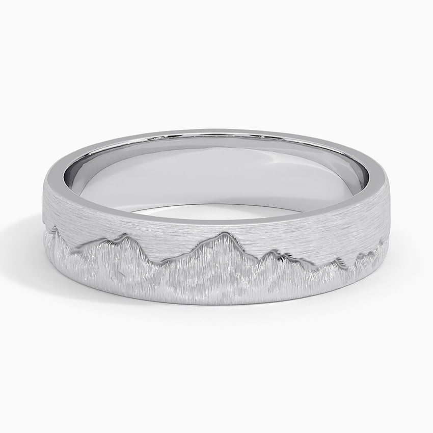 14K White Gold Everest 5mm Wedding Ring