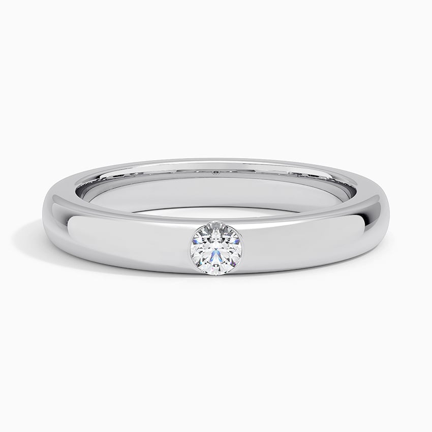 18K White Gold Apex Diamond Ring, large top view
