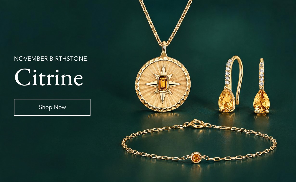 assortment of November birthstone jewelry