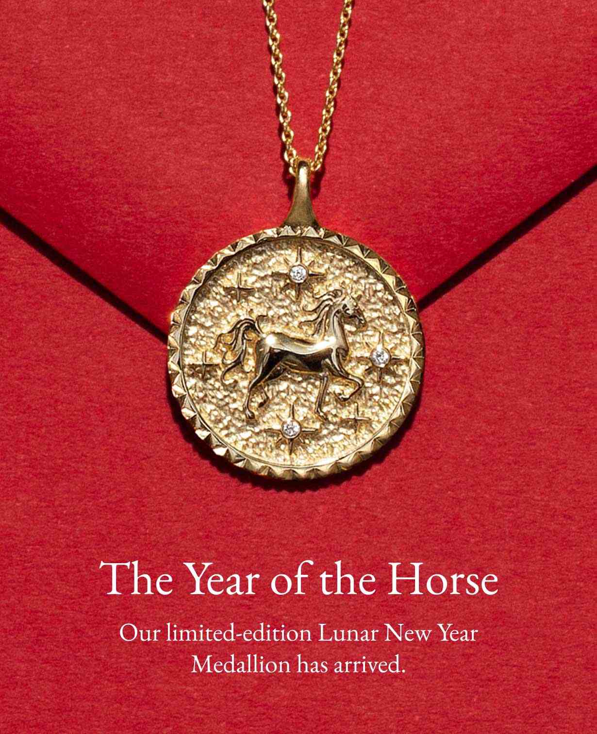 Assortment of medallion necklaces