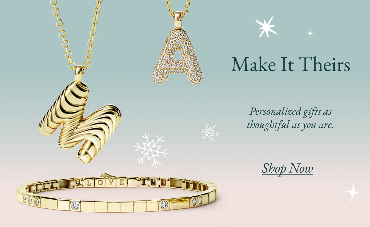 Assortment of personalized jewelry
