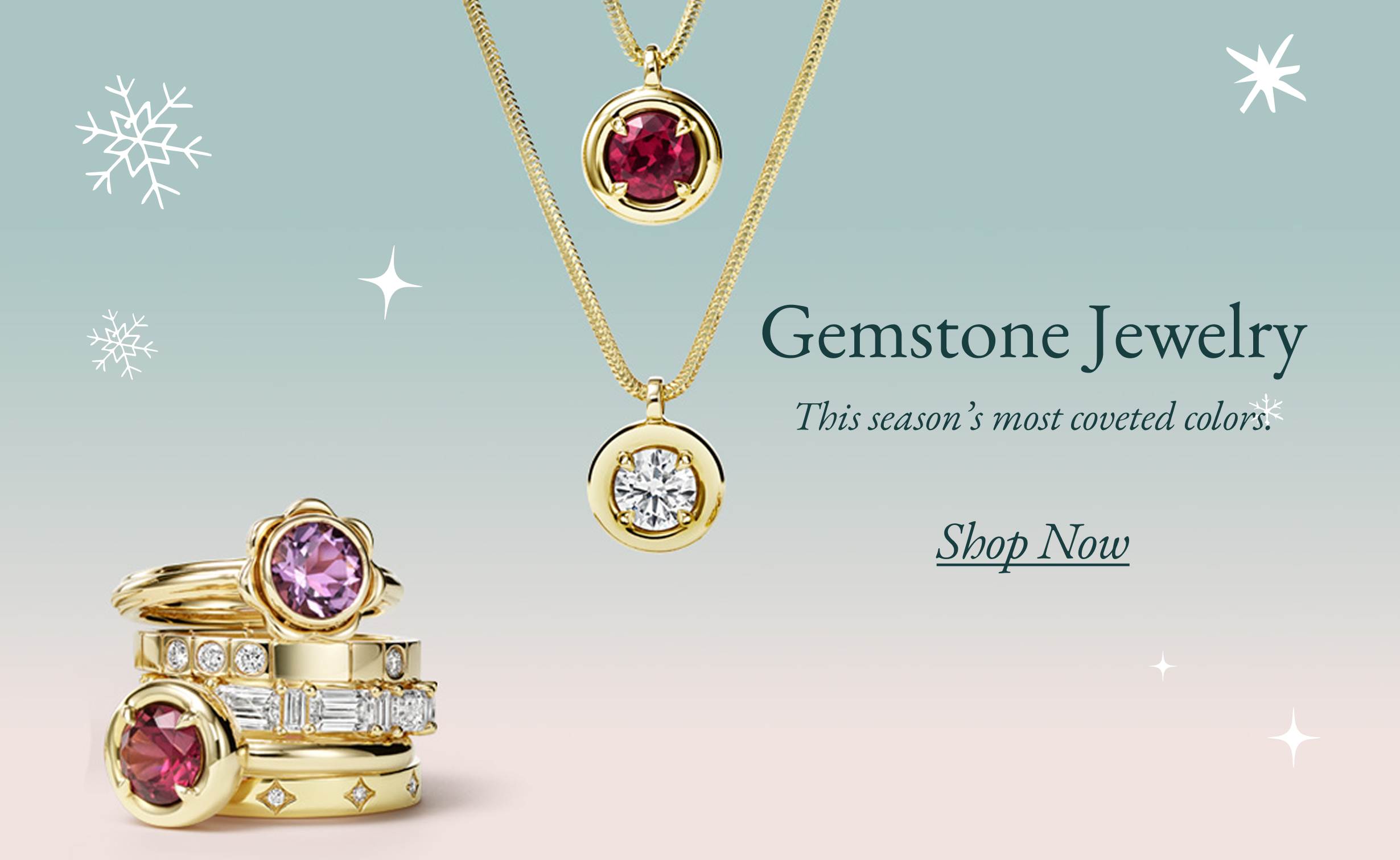 Assortment of gemstone jewelry