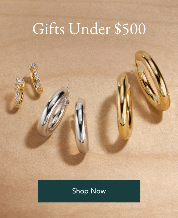 Variety of fine jewelry under $500.