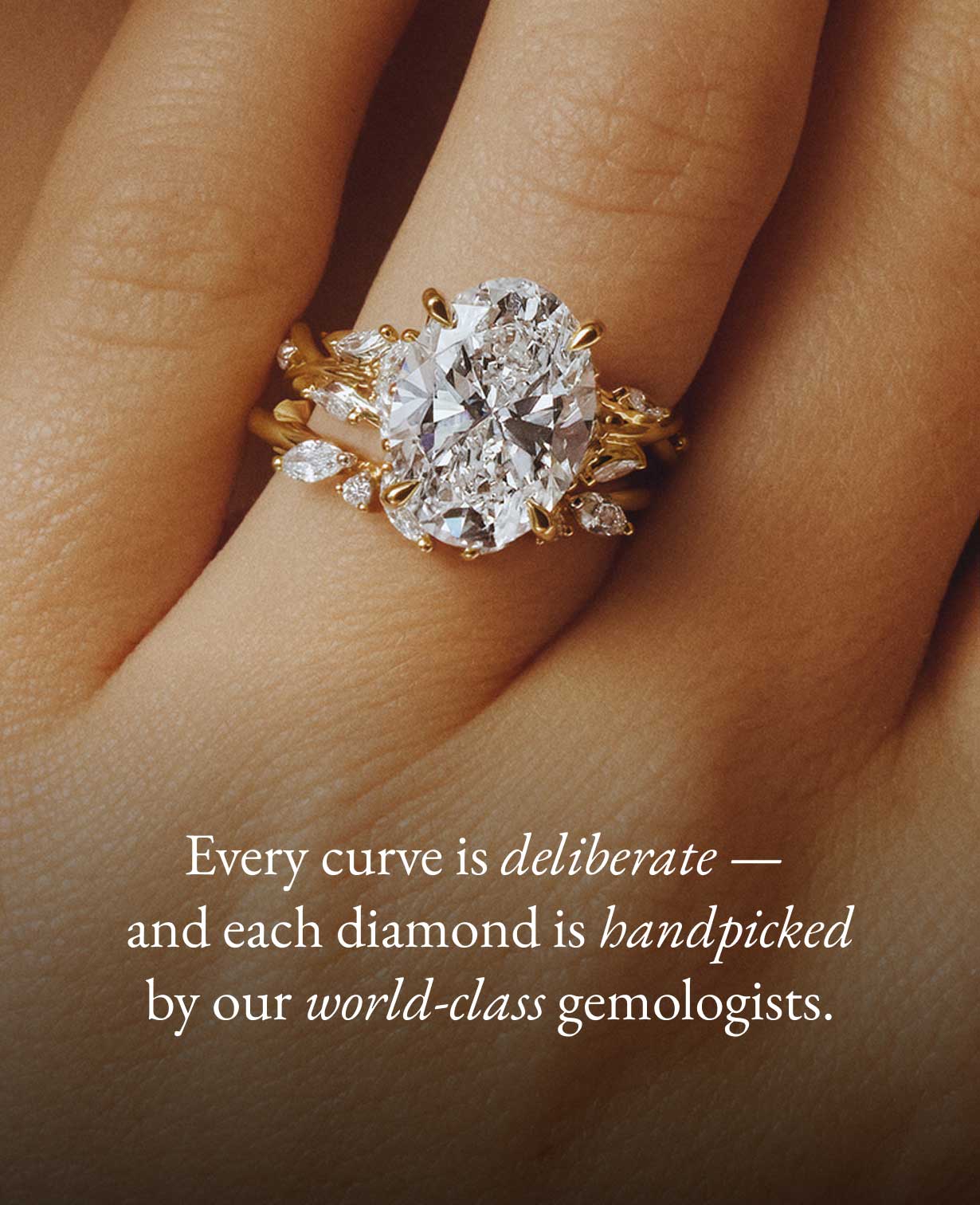 Yellow gold bridal set from our Signature Collection