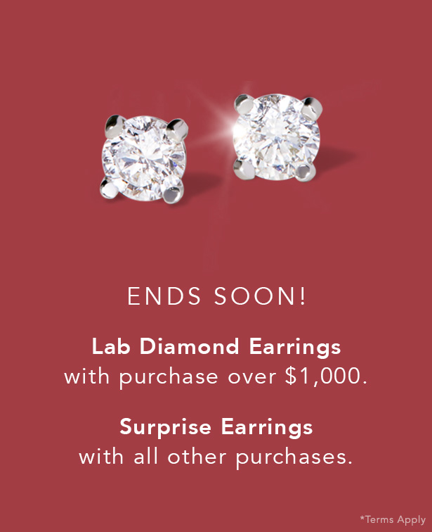 Diamond Stud Earrings.