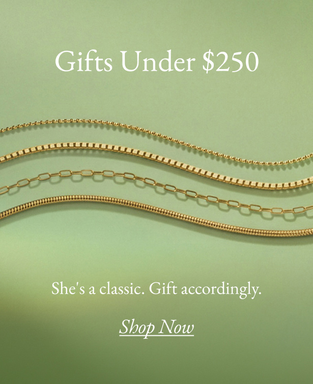 Assortment of gold chain jewelry.