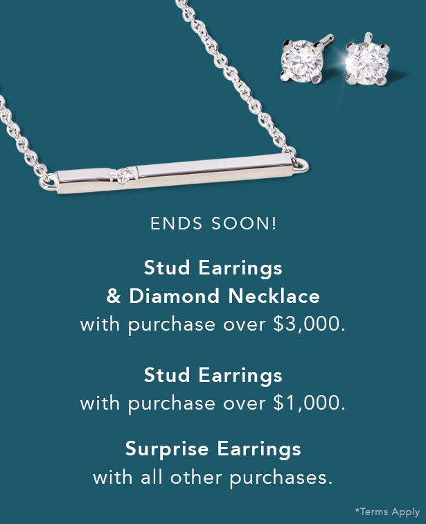 Lab diamond earrings and diamond necklace.