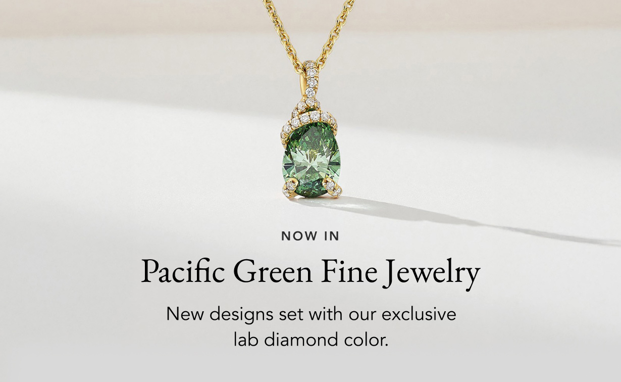 Pacific Green Lab Diamond Pendant