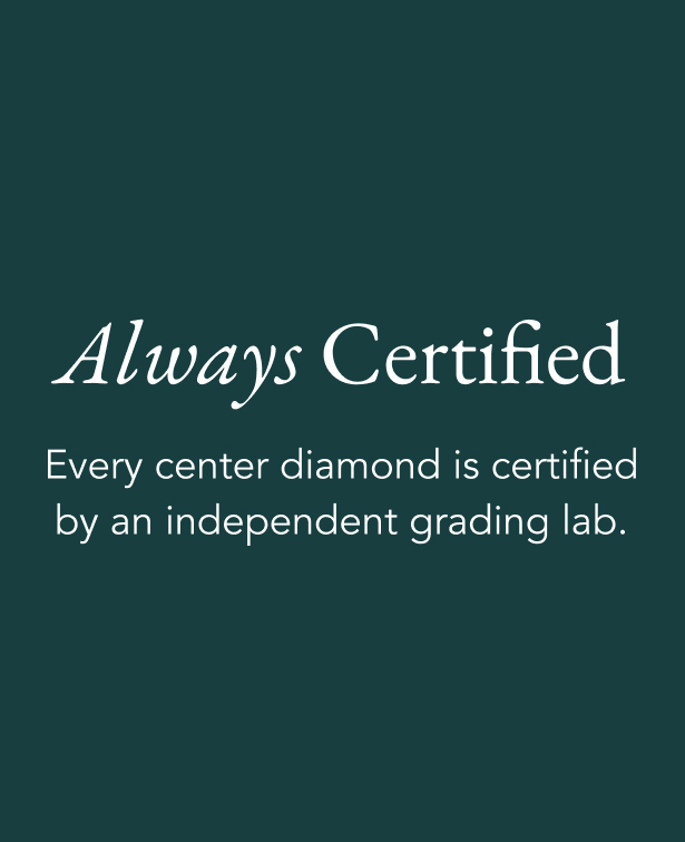 Certified Ready to Ship Engagement Rings