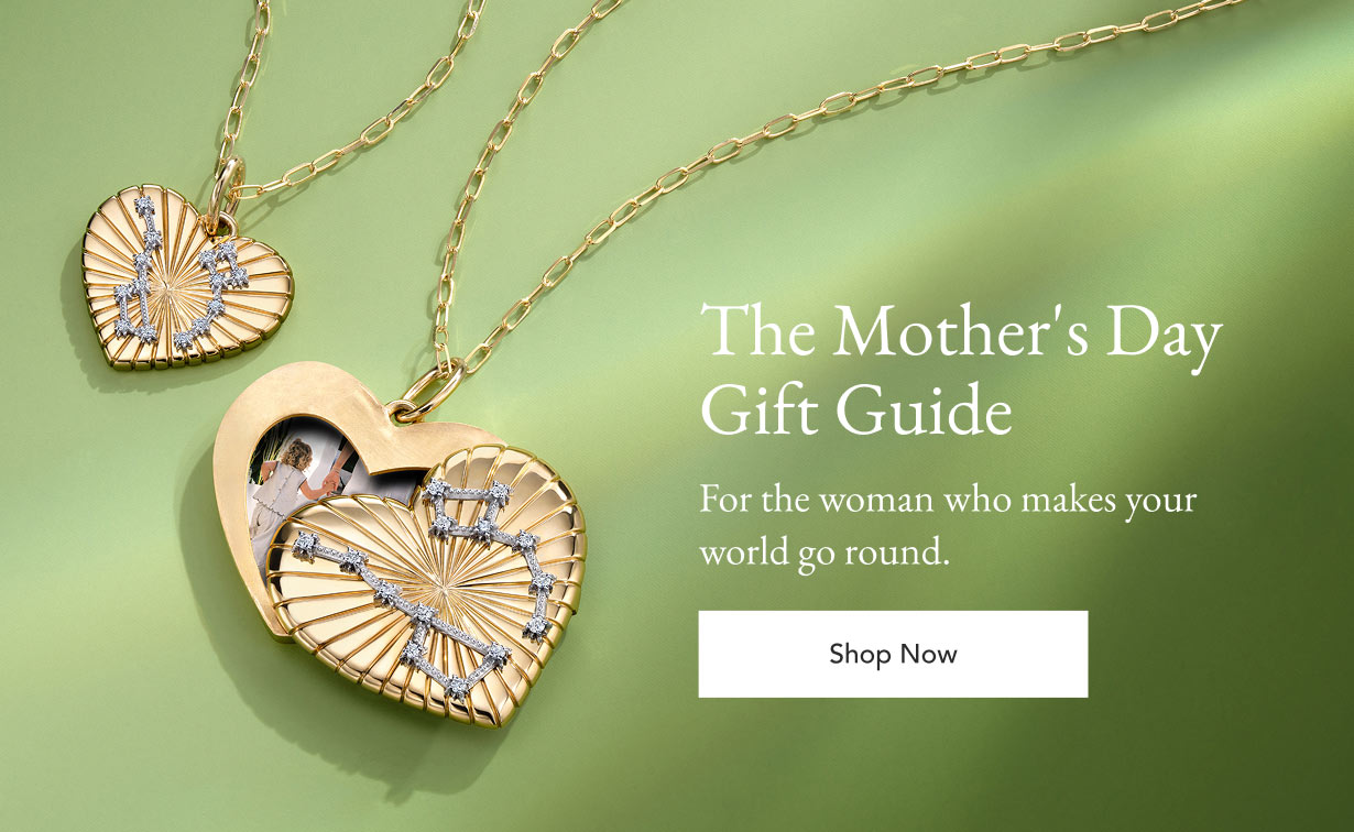 Gold locket medallion necklaces, perfect for Mother's Day gifting.