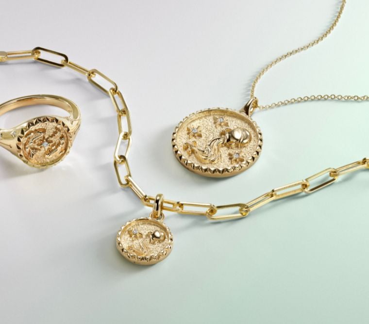 Assortment of diamond fine jewelry.