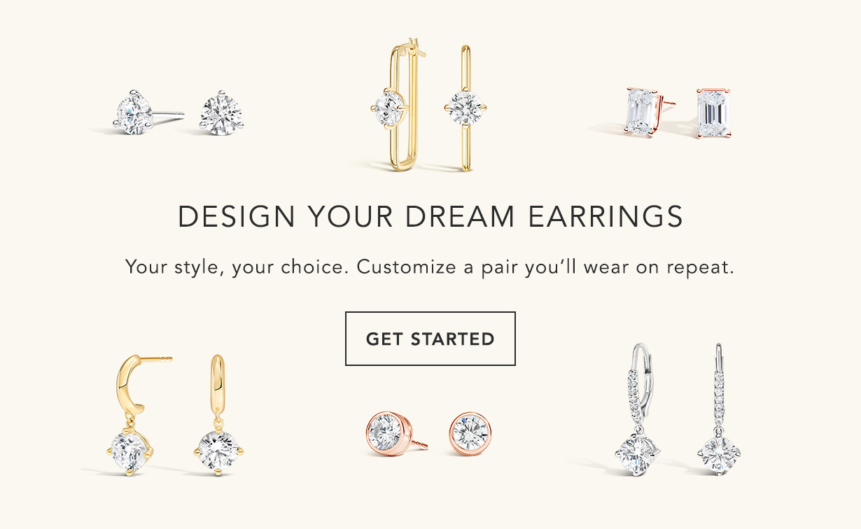 Assortment of diamond earrings in a variety of settings.