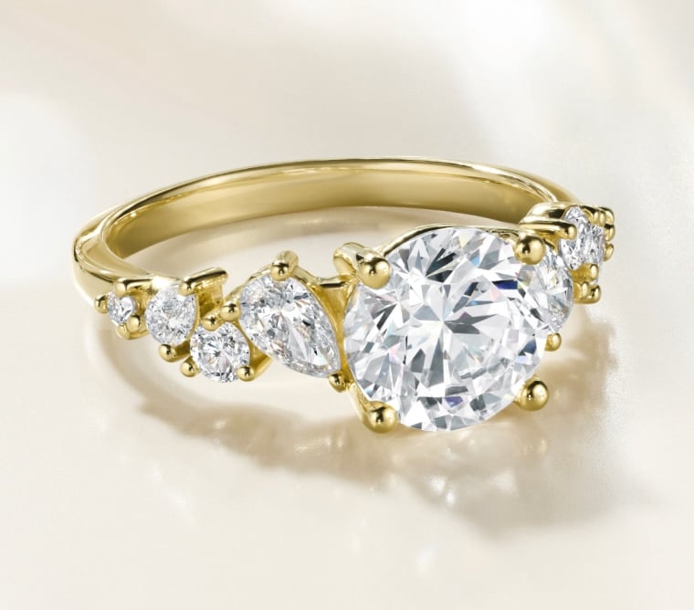 Gold Diamond Engagement Ring