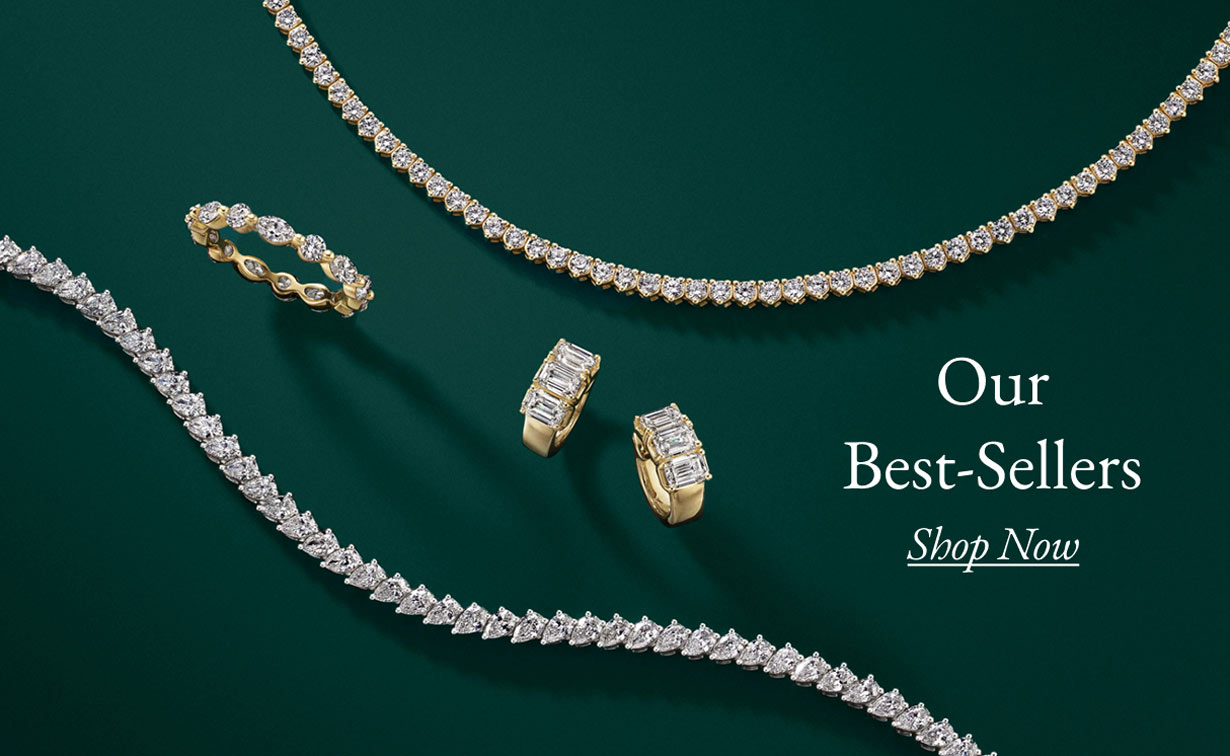 Assortment of best selling diamond fine jewelry.