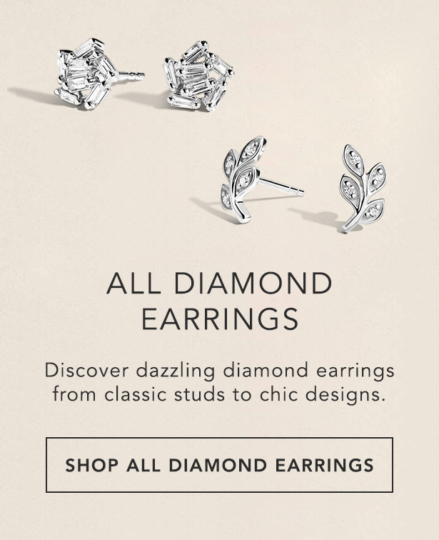 Two pairs of diamond stud earrings