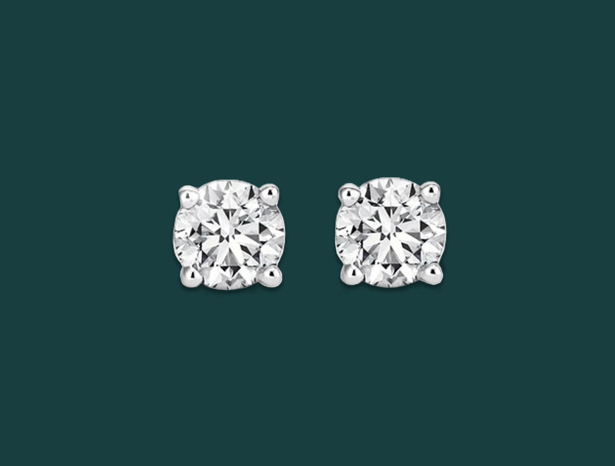 Lab Diamond Stud Earrings