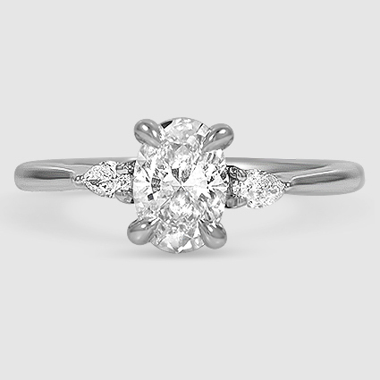 Platinum aria three stone 