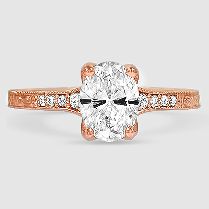14K Rose Gold hudson engraved 