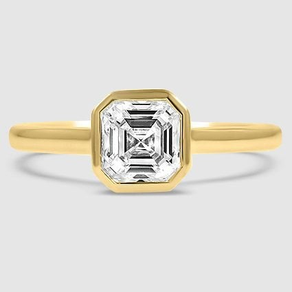 18K Yellow Gold luna 2mm bezel 