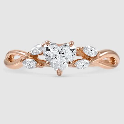 14K Rose Gold willow 