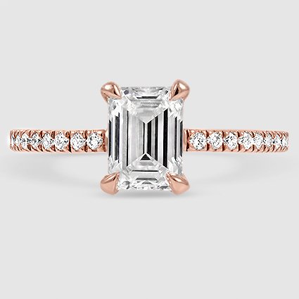 14K Rose Gold viviana three-quarter coverage 