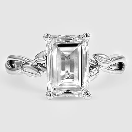 Platinum budding willow solitaire 