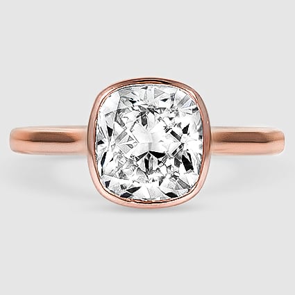 14K Rose Gold luna 2mm bezel 