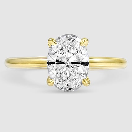 18K Yellow Gold elodie 1.8mm solitaire 