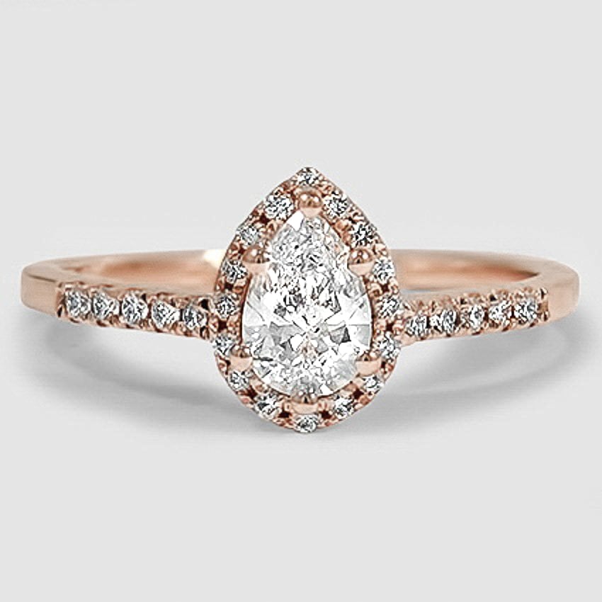 14K Rose Gold odessa halo 