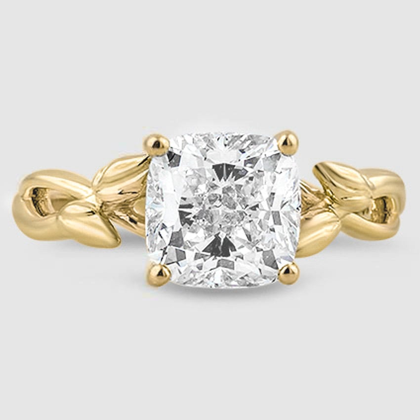 Product ID 1152803 18K Yellow Gold budding willow solitaire 