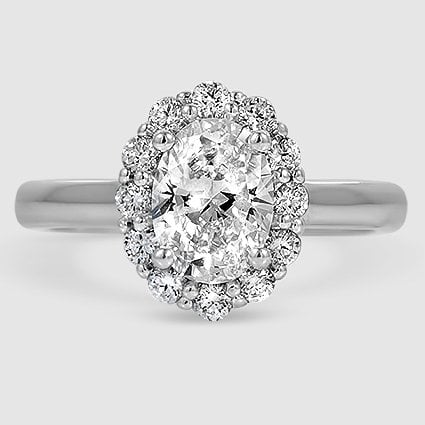 Platinum lotus flower halo 