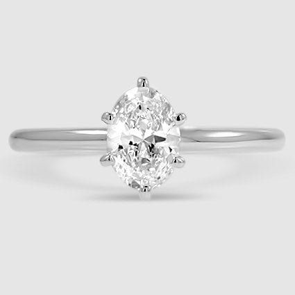 Platinum six-prong petite comfort fit 1.5mm solitaire 