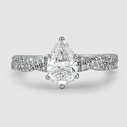 Platinum petite luxe twisted vine 