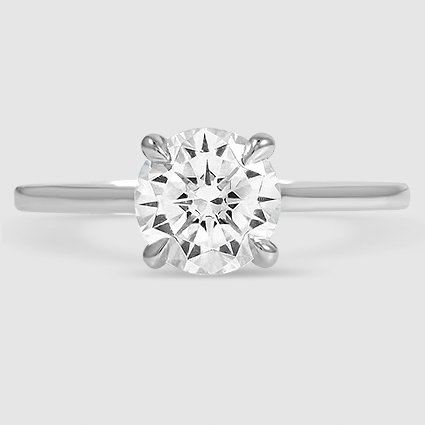 18K White Gold elodie 1.8mm solitaire 