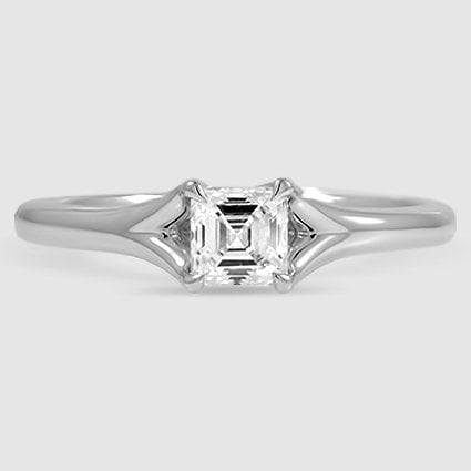 18K White Gold reverie solitaire 