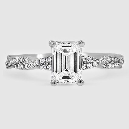 18K White Gold petite luxe twisted vine 