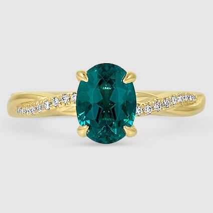 18K Yellow Gold petite twisted vine 