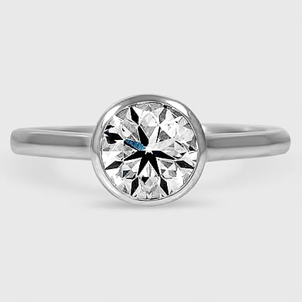Platinum luna 2mm bezel 