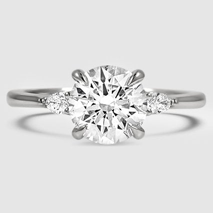 Platinum aria three stone 