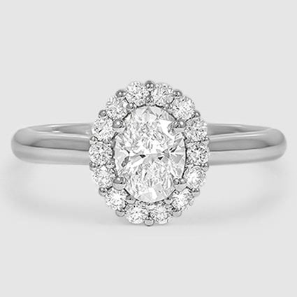 Platinum lotus flower halo 