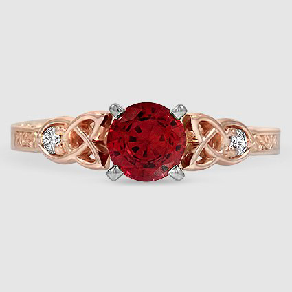 14K Rose Gold aberdeen celtic 