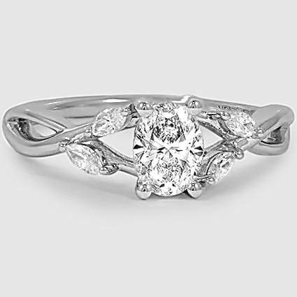 18K White Gold willow 