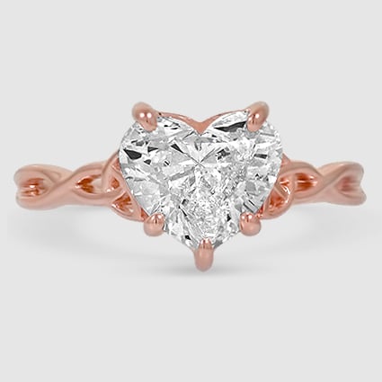 14K Rose Gold celtic love knot 