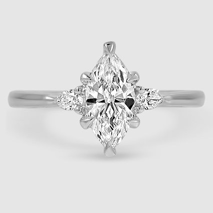 Platinum aria three stone 