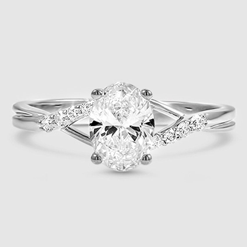 18K White Gold chamise 
