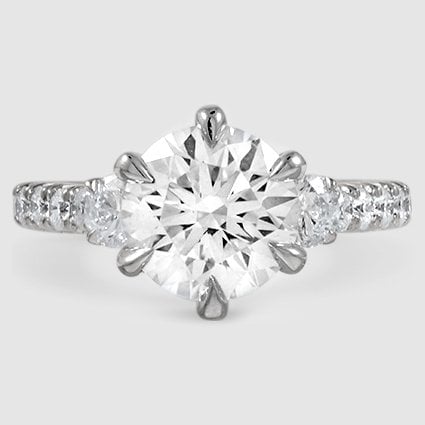 Platinum gramercy three stone 