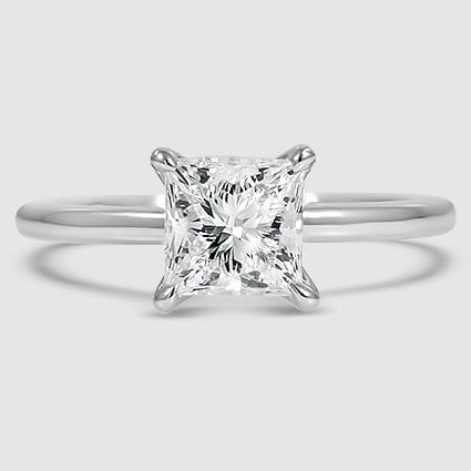 18K White Gold elodie 1.8mm solitaire 