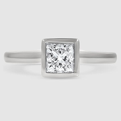 Platinum luna 2mm bezel 